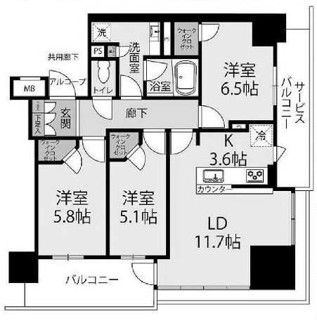 物件○○の間取り図