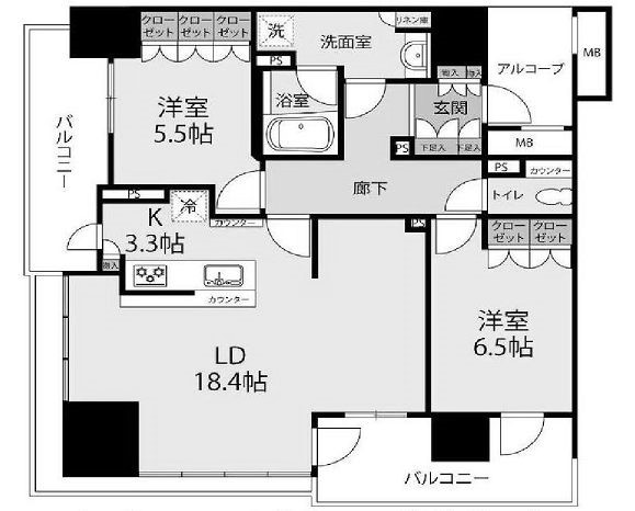 物件○○の間取り図