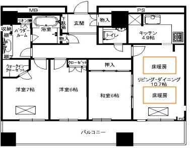 物件○○の間取り図