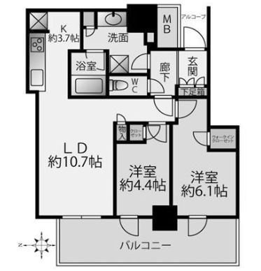 物件○○の間取り図