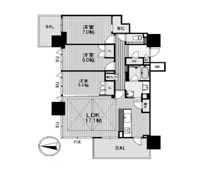 物件○○の間取り図