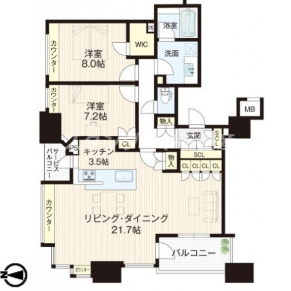 物件○○の間取り図