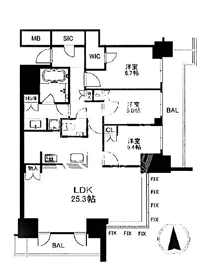 物件○○の間取り図