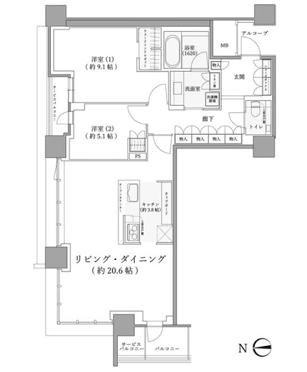 物件○○の間取り図