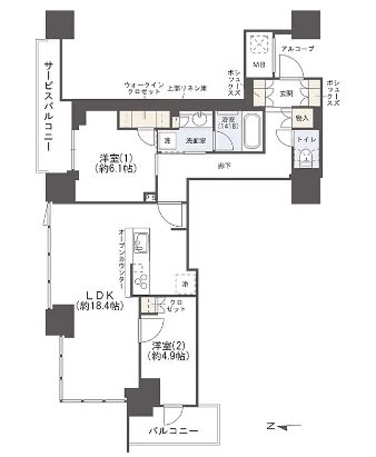 物件○○の間取り図