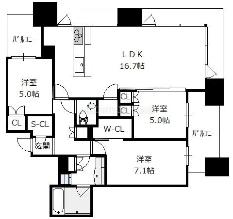 物件○○の間取り図